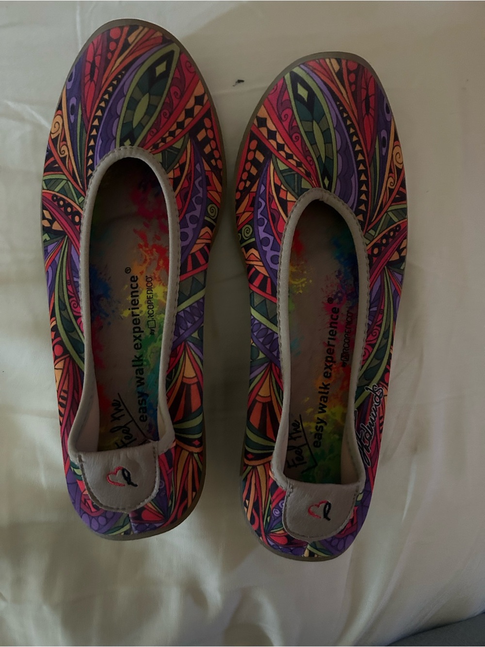 Arcopedico Multicolor Floral Pattern Ballet Flats